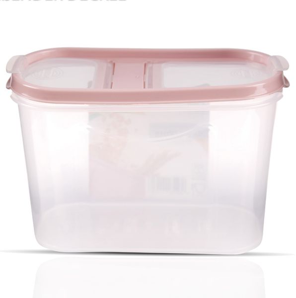Vorratsdosen mit Deckel 1,4 Liter ( 4er Pack / Altrose ), Luftdicht Schüttdose BPA frei, Vorratsbehälter Set - Frischhaltedosen Klappdeckel