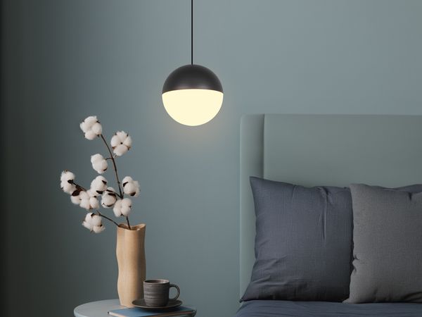 Kleine Kugel LED Pendelleuchte SENTA höhenverstellbar Ø 10cm
