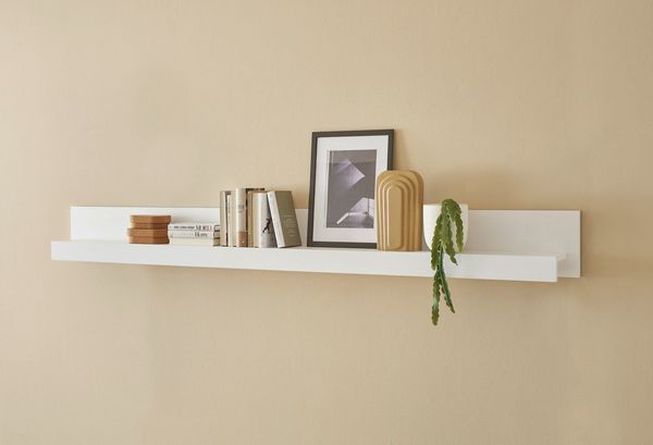 INOSIGN Wandboard Chester, modernes, zeitloses Wandregal, Wandhalter mit Stauraum, 1-tlg, vielseitig einsetzbares Hängeregel, 217 cm breit, Weiß Matt