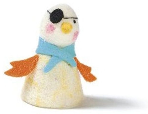 Eierwärmer aus Filz Papagei