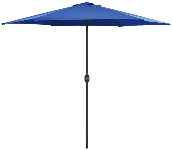 vidaXL Sonnenschirm mit Aluminium-Mast 270x246 cm Azurblau 47351