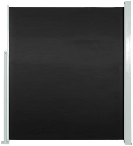 vidaXL Ausziehbare Seitenmarkise 160x500 cm Schwarz 45460