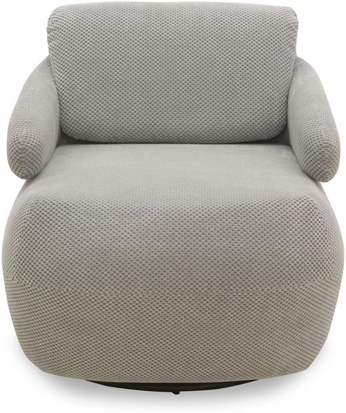 DOMO. collection Sessel Cambutal, Polstersessel, Rechteckig, Rückenfunktion, Drehsessel, Cocktailsessel, Loungesessel, 68 x 88 x 67 cm (BxTxH), hellgrau