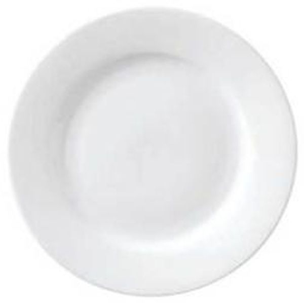 Teller flach mit Rand Superwhite Ø17 cm Porzellan weiß 12 Stk/Krt