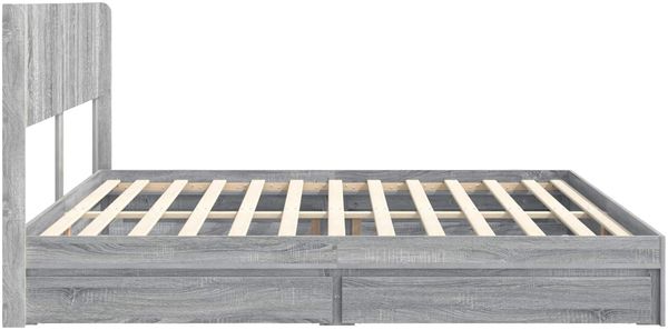vidaXL Bettgestell mit Stauraum und Kopfteil 2 Stk. Holzwerkstoff 3414358 Bild 6