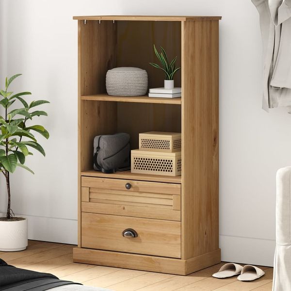 vidaXL Bücherregal VIGO 60x35x114,5 cm Massivholz Kiefer 353184