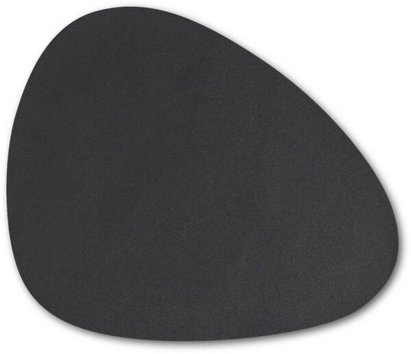 Basera® Platzset 6er-Platzset Kunstleder gebogen, (6-St), schwarz, 42 x 34 cm