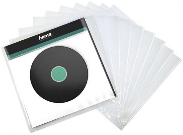 Hama Aufbewahrungsbox Hama LP-Außenhülle transparent (10 Stk) für Schallplatten. (10 Stück im Set, 10 Stück im Set)