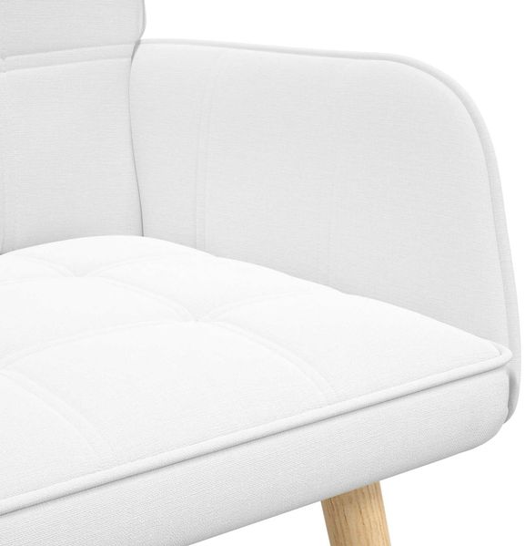 vidaXL 2-Sitzer Sofa Weiß 115 x 61 x 87 cm Stoff 42028900 Bild 7