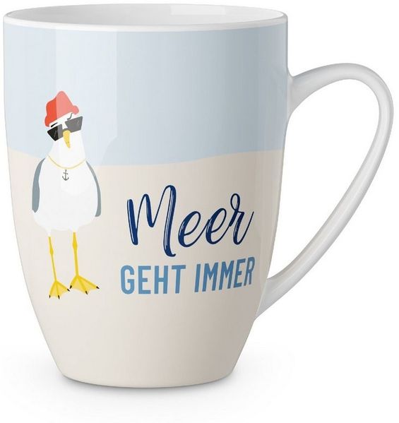 Kaffeetasse Kaffeebecher Tee Tasse Becher für dich 250ml la vida MEERFREUNDE Möwe 950851