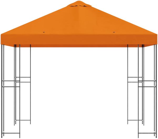 vidaXL Pavillon 3 x 3 m Orange Polyester und Stahl 190 gsm 900333 Bild 3