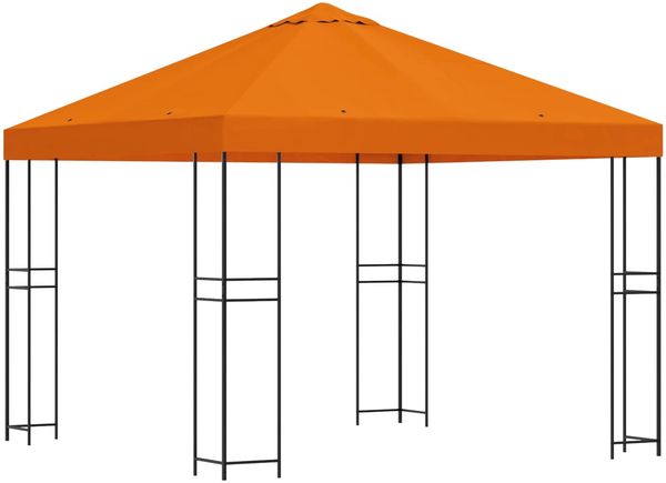 vidaXL Pavillon 3 x 3 m Orange Polyester und Stahl 190 gsm 900333 Bild 2