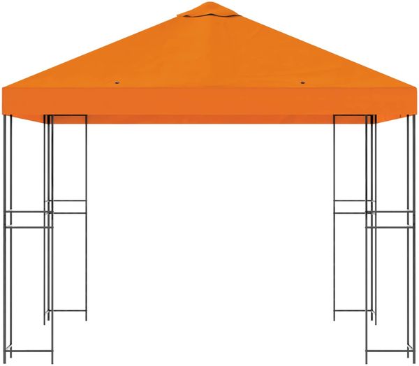 vidaXL Pavillon 3 x 3 m Orange Polyester und Stahl 190 gsm 900333 Bild 4