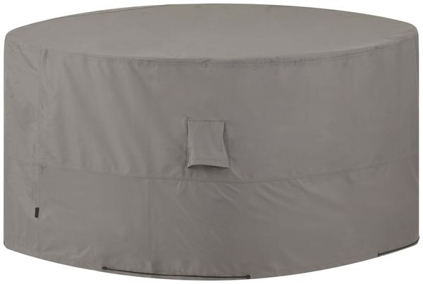 Madison Gartenmöbel-Abdeckung, rund, Ripstop-Polyester grau, Ø 200x85 cm