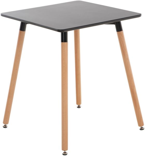 Esstisch HILDA quadratisch - 60x60x70cm, Holz, Schwarz | Küchentisch Esszimmertisch Wohnzimmertisch