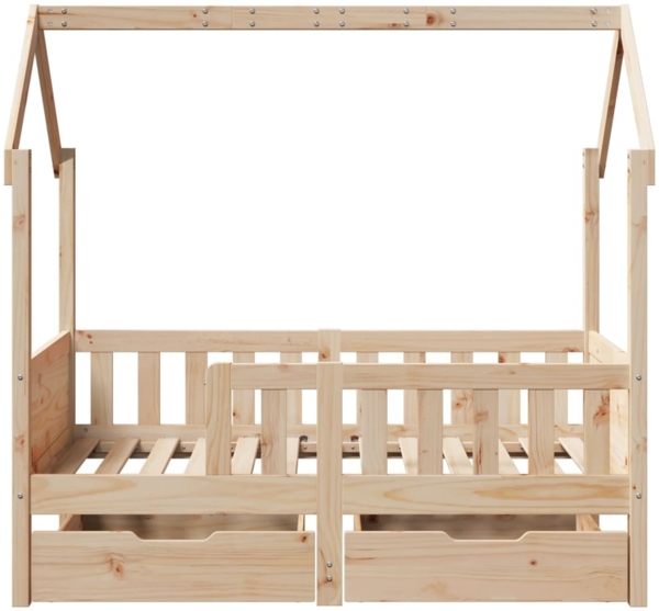 vidaXL Kinderbett mit Schubladen 70x140 cm Massivholz Kiefer 3302044 Bild 3