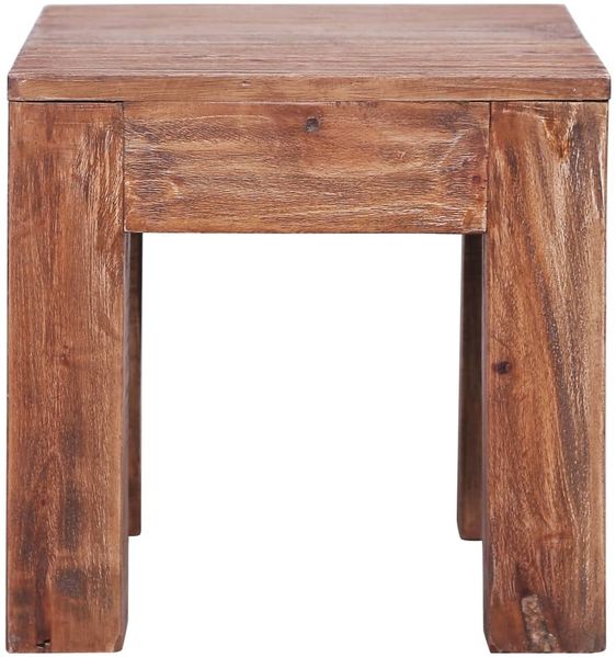 Couchtisch, Sofatisch 30x30x30 cm Altholz Massiv