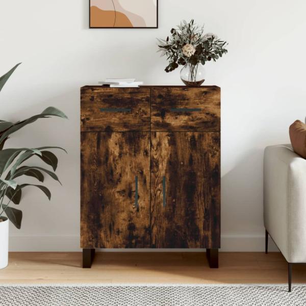 vidaXL Sideboard Räuchereiche 69,5x34x90 cm Holzwerkstoff 828009