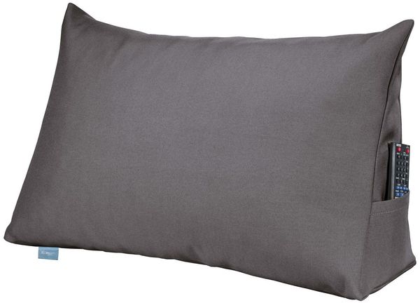 XDREAM Rückenkissen ergonomisches Keilkissen für Bett und Sofa, 1-tlg, als Kopfkissen oder Venenkissen verwendbar, mit praktischem Seitenfach