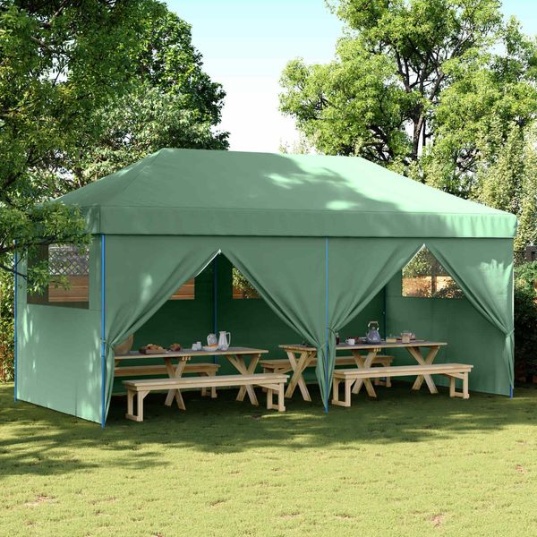 vidaXL Party-Zelt Grün 292 x 580 x 315 cm Oxford-Stoff 42023666