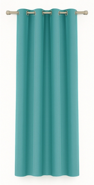 Bestlivings Blickdichte, Gardine mit Ösen, in vielen Größen und Farben 140x245 cm Türkis Bild 1