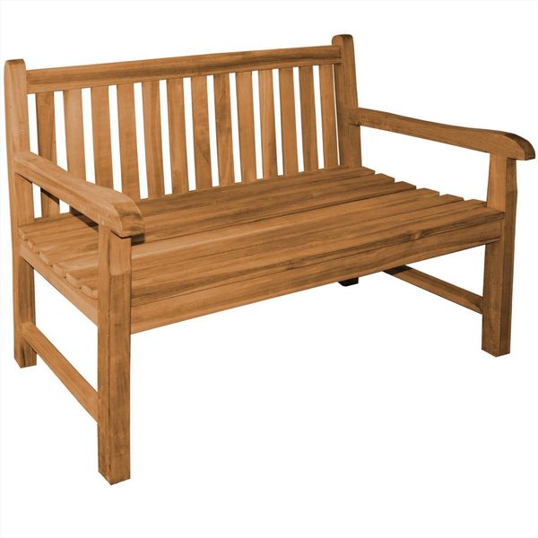 Gartenbank Piceno Teak Massivholz 120 cm