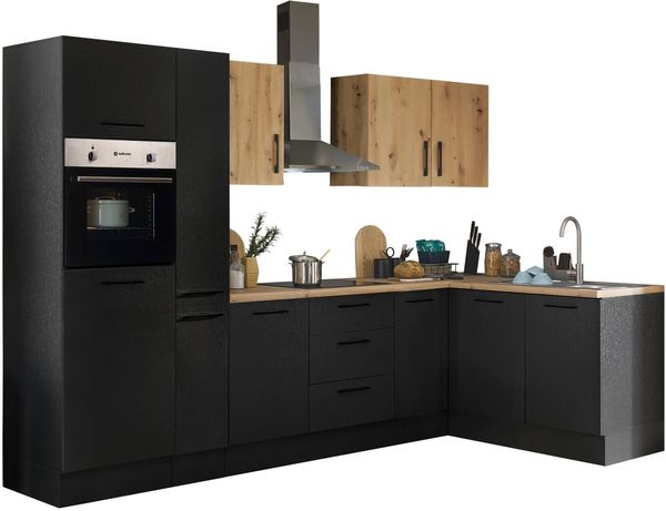 BASIC by Balculina Winkelküche Turin, Stellbreite 300x175 cm, wahlweise mit E-Geräten