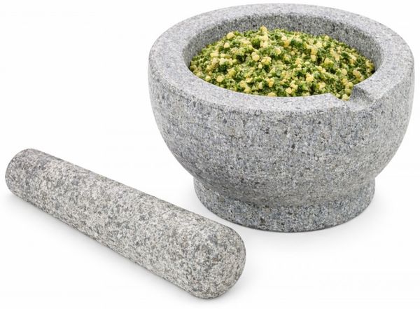 HI Granitmörser mit Stößel Maße: ca. Ø 15 x H 10cm 14074