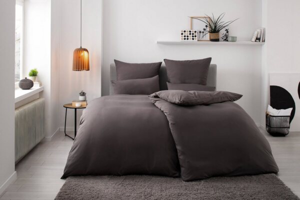 my home Bettwäsche Desner, Microfaser, 2 teilig, Premium Qualität, 100 % Polyester, sehr weich, uni, ab 135x200 cm Bild 5