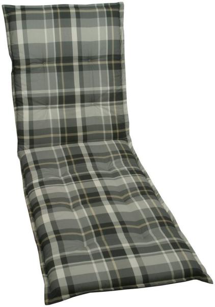 Go-De Rollliegen-Auflage grau-kariert, 190 x 60 x 6 cm