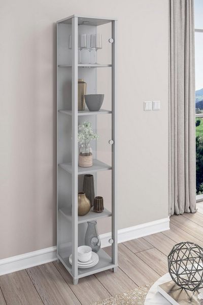 fif möbel Vitrine OPTIMA Standvitrine, Vitrinenschrank, Glasvitrine, Sammlervitrine