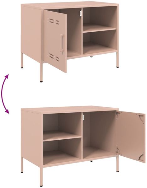vidaXL TV-Schrank Rosa 68x39x50,5 cm Stahl 842996 Bild 11