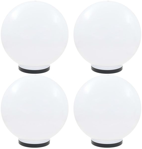 vidaXL LED-Gartenleuchten 4 Stk. Kugelförmig 40 cm PMMA 277144