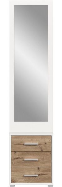 Home affaire Kompaktgarderobe Morrea, Höhe 190 cm, 3 Schubkästen, 3 Haken, 1 Kleiderstange (1-St) schmale Garaderobe, Stauraum, Flur, Diele
