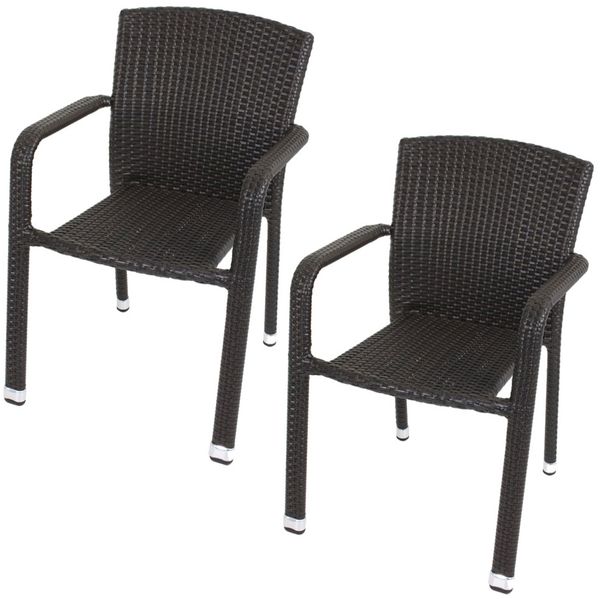 2er Set Armstuhl GETAFE stapelbar