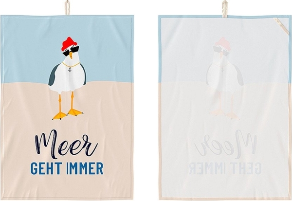 Geschirrtuch Abtrockentücher Küchenhandtuch la vida "MÖWE" 3858511