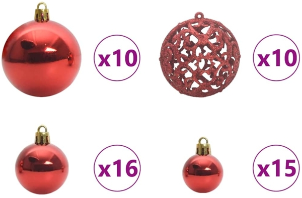 vidaXL Weihnachtsbaum mit 300 LEDs mit Ständer Rosa 180 cm PVC 3396429 Bild 7