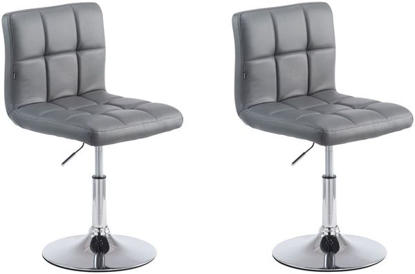 2er Set Lounger Palma V2 Kunstleder, grau