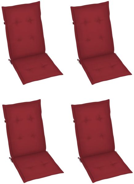 vidaXL Hochlehner Verstellbar 4 Stk. mit Auflagen Massivholz Akazie 3065386 Bild 6