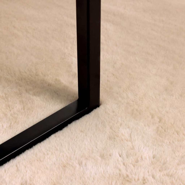 vidaXL Kunstfell Hasen Teppich Beige 200x200 cm Polyester 42021643 Bild 3