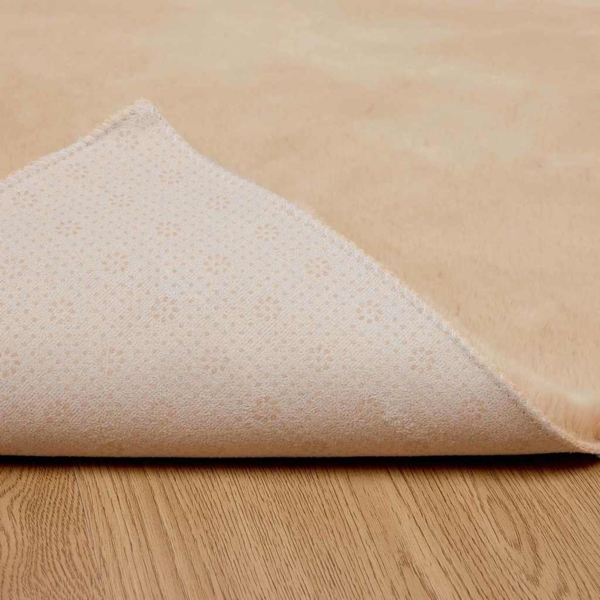 vidaXL Kunstfell Hasen Teppich Beige 200x200 cm Polyester 42021643 Bild 5