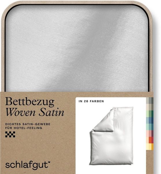 Schlafgut Bettbezug Woven Satin, (1 St), besonders dicht gewebt, Mix & Match: passender Kissenbezug erhältlich