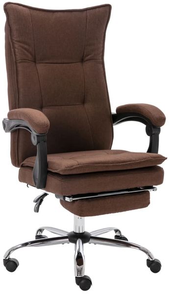 vidaXL Bürostuhl Braun Stoff [20368]