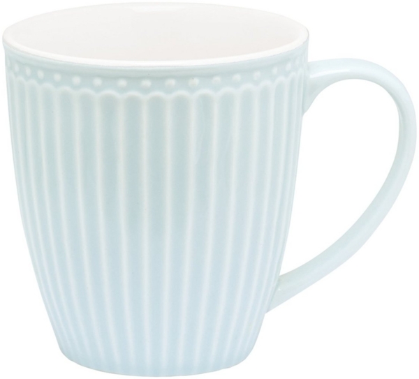 Greengate Becher Alice Becher mit Henkel pale blue 0,4 l, Stoneware