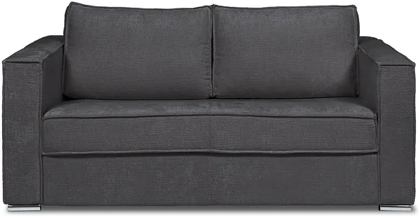 Vente-unique - LORETO Sofa Stoff Grau - B 223 cm95 cm x H 90 cm x L 195 cm