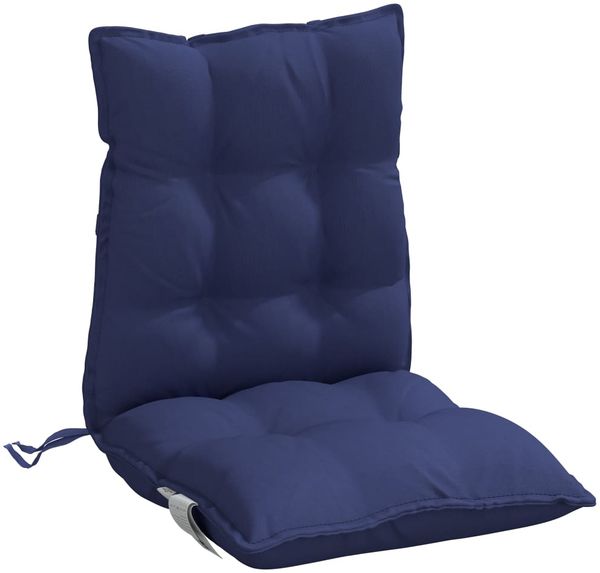 vidaXL Niedriglehner-Auflagen 4 Stk. Marineblau Oxford-Gewebe 377738 Bild 5