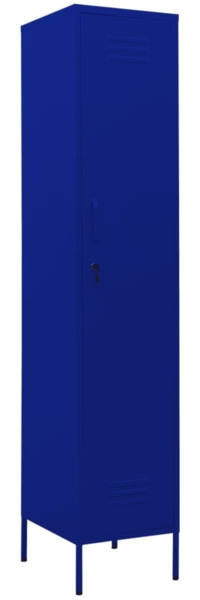 vidaXL Schließfachschrank Marineblau 35x46x180 cm Stahl 336253