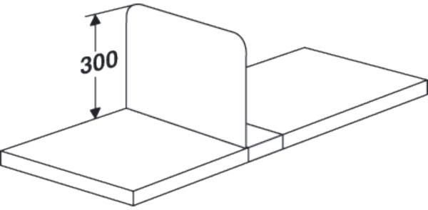 Kerkmann Fachteiler verschiebbar für Büro-Regal Progress 2000 Tiefe 60