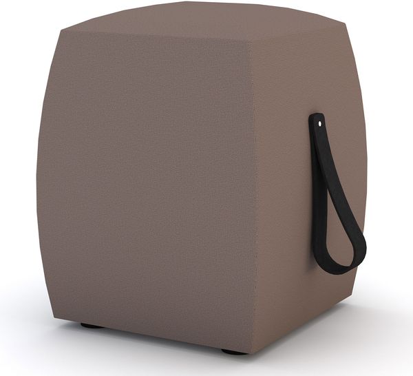 ASSMANN Hocker Syneo Line Braun 40x40x51cm Textil