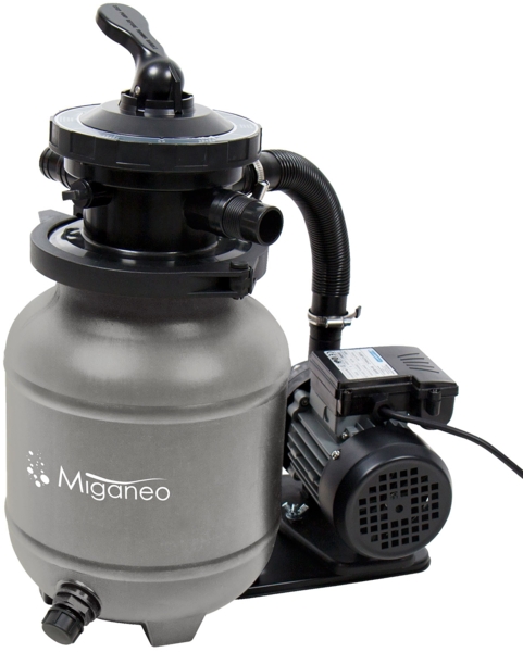 Miganeo Sandfilteranlage Dynamic 6500 Speed Clean | grau | 4,5 m³/h Leistung